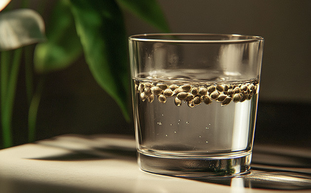 Замачивание семени в стакане