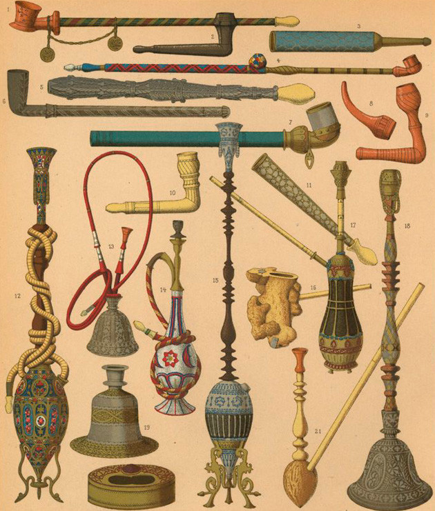 Музейный экспонат Девайсы для использования конопли