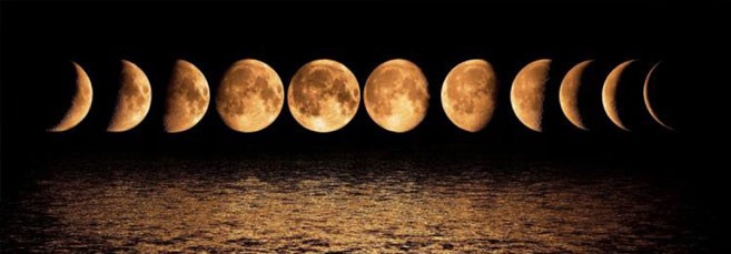 Растущая и убывающая луна