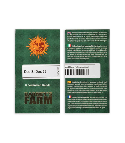 Сорт Dos Si Dos 33 fem (Barney's Farm)